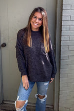 Zenana-Drop Shoulder Oversized Sweater