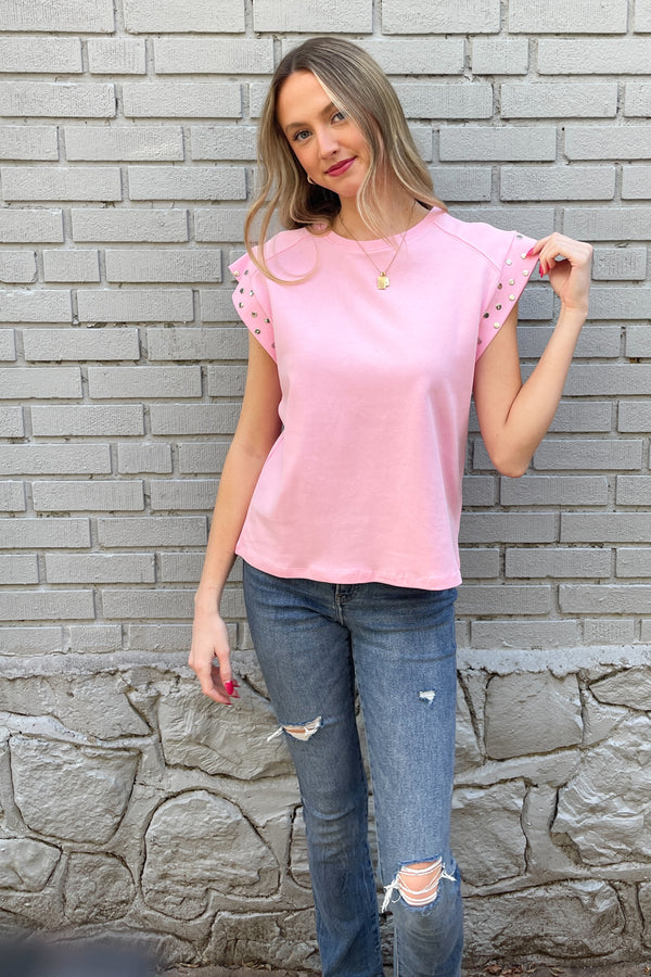 SALE-Forever Free Top-Pink