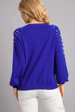 Picture Me Perfect Top-Royal Blue