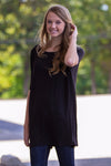 The Perfect Piko Half Sleeve Tunic-Black - Simply Dixie Boutique
 - 3