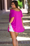 SALE-The Perfect Piko Off The Shoulder Top-Orchid