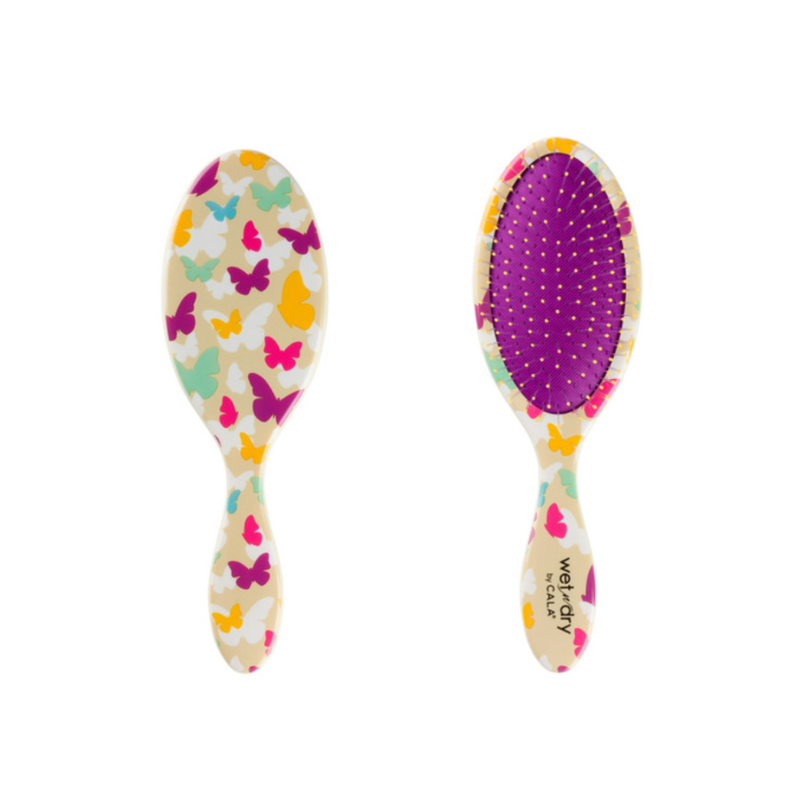 CALA Wet-n-Dry Detangling Hair Brush: Pink Pastel Marble