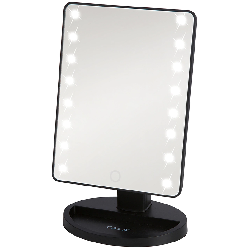 CALA LED Lights Vanity Portable Makeup Mirror: White