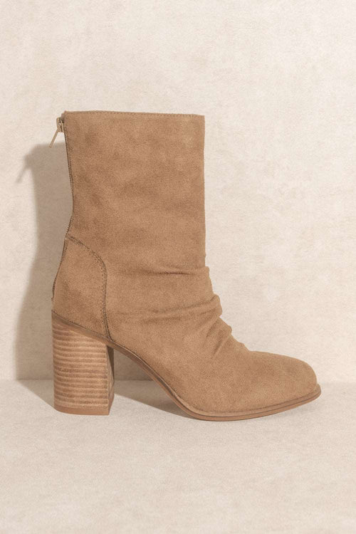 SALE-Oasis Society Slouchy Bootie-Camel