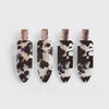 Kitsch-Eco-Friendly Creaseless Clips 4pc Set-Black Terrazzo