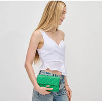 Winona Quilted  Multi-Compartment Crossbody-Black