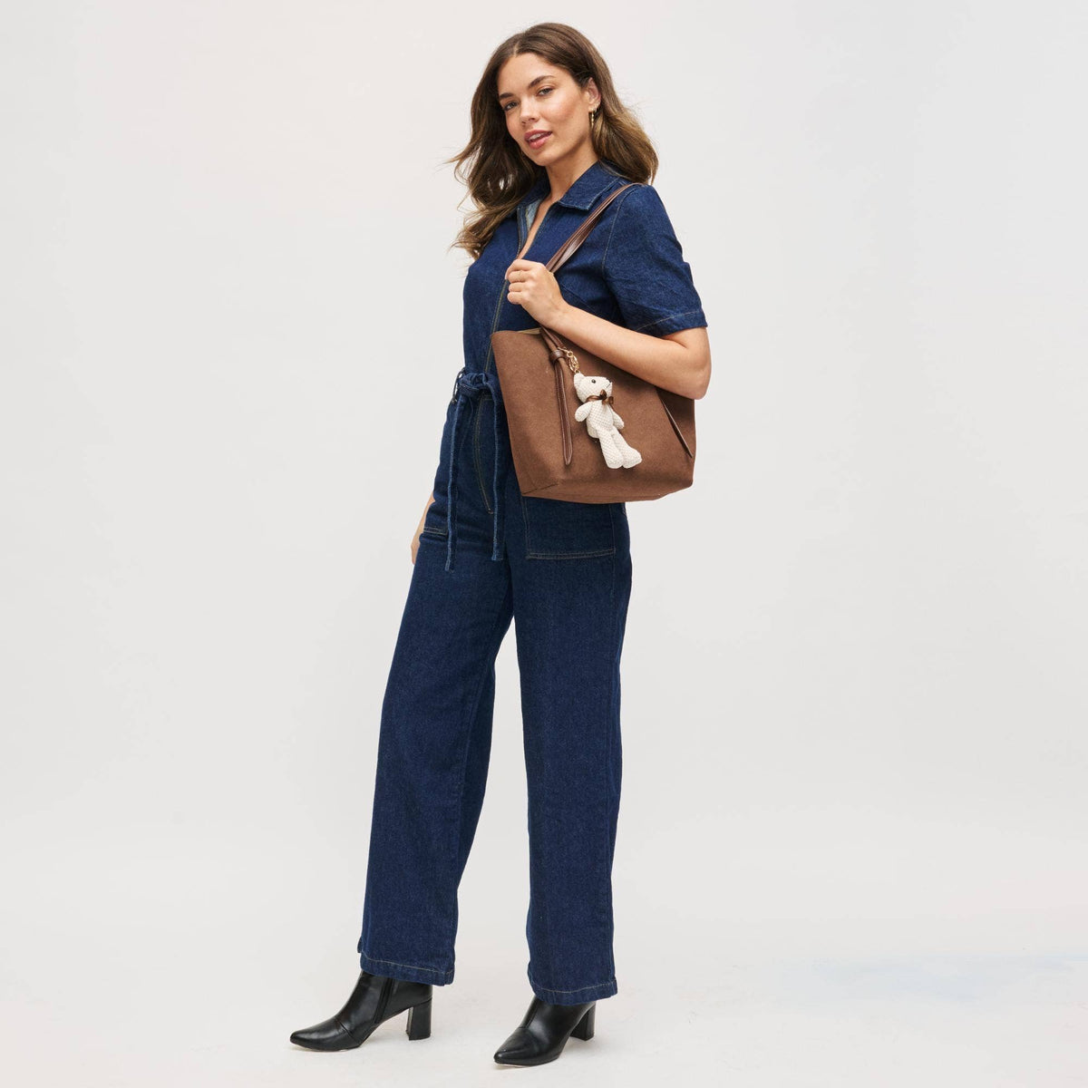 Lorenza Tote-Chocolate