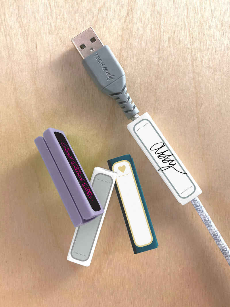 Tech Candy - ID ME CORD TAG SET : NAVY