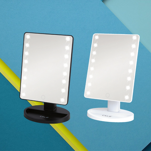 CALA LED Lights Vanity Portable Makeup Mirror: White