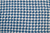 Valluga Woven Hounds tooth Scarf-Parisian Blue