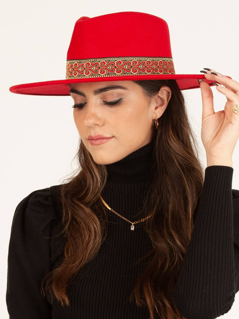 Lucca Couture-Teegan Hat-Red