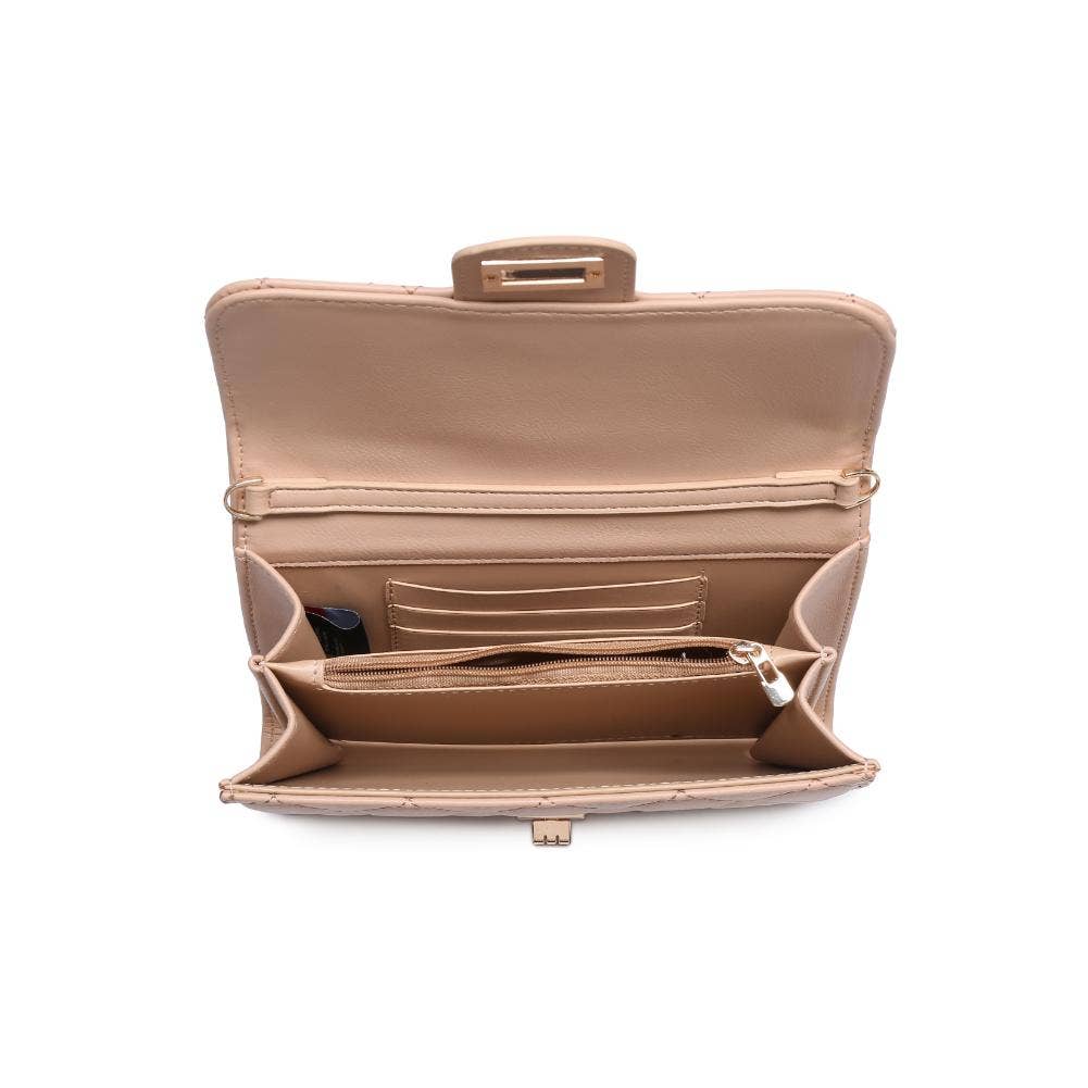 Winona Quilted  Multi-Compartment Crossbody-Black