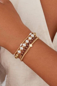 Amethyst Bracelet Cross Set