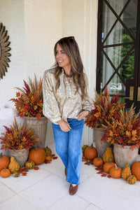 Evening Elegance Top-Gold