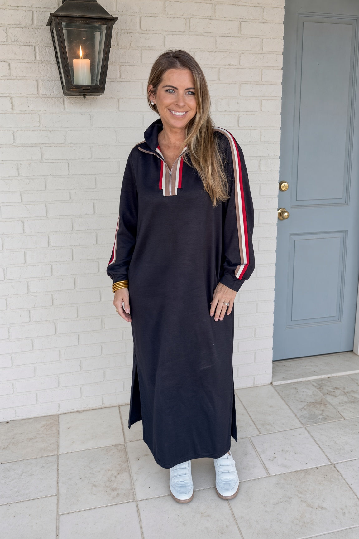 Black Scuba Maxi Dress