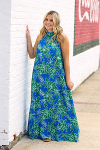 Sunday Stroll Dress-Royal