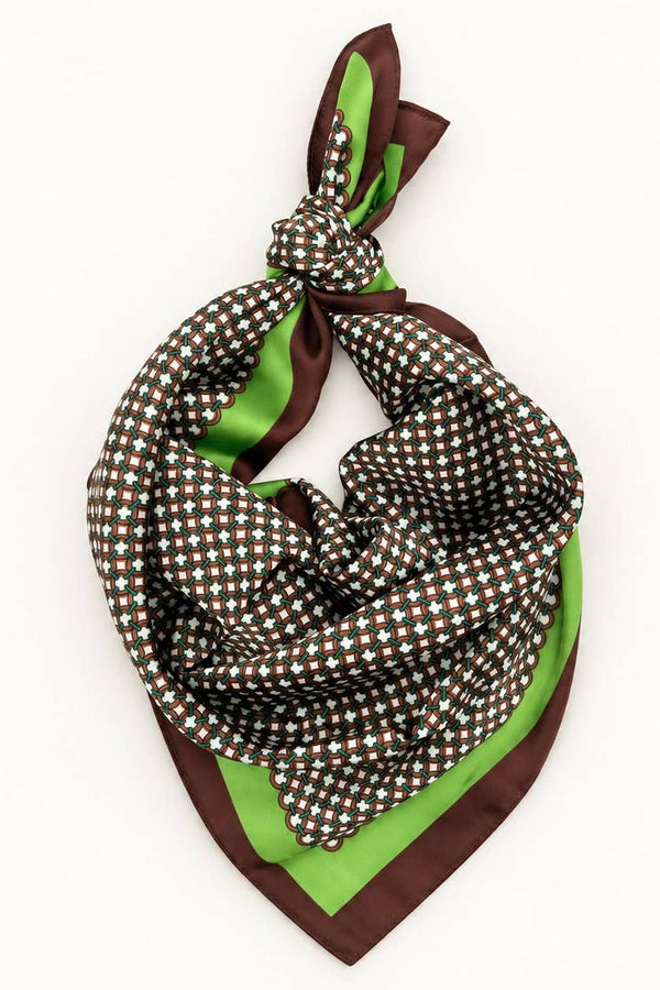Brown Silk Scarf