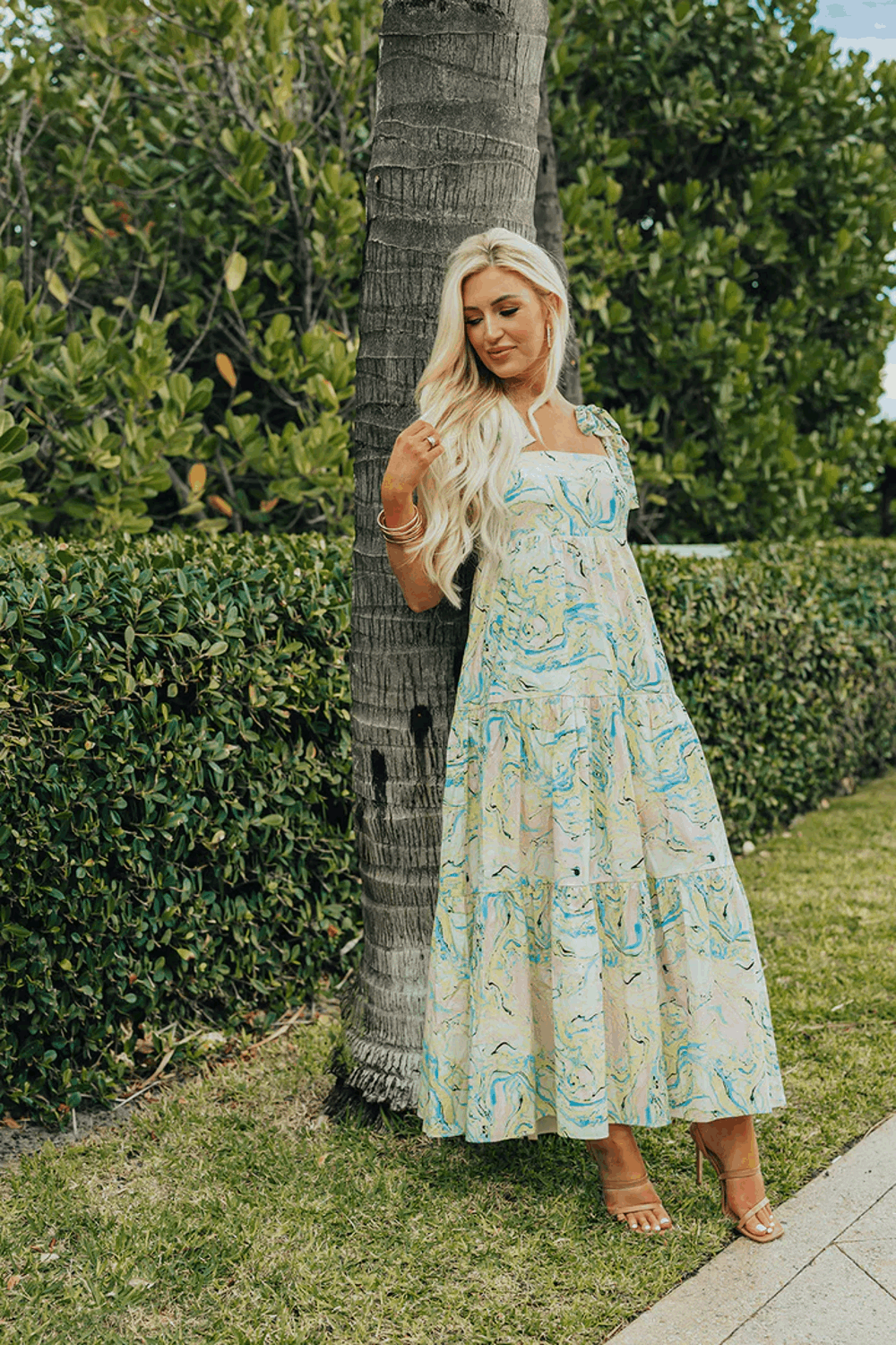 Marble clearance maxi dress