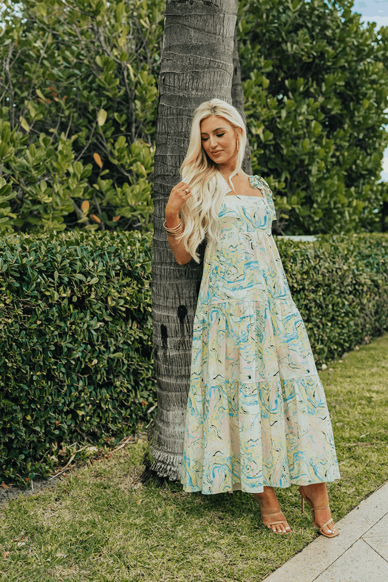 Buddy Love-Arlene Citron Marble Maxi Dress