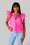 Buddy Love-Kaycee Top-Hot Pink
