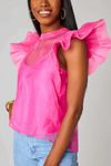 Buddy Love-Kaycee Top-Hot Pink