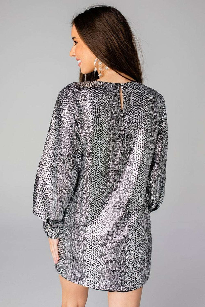 Buddy Love-Chacha Sequin Shift Dress-Crocodile Rock