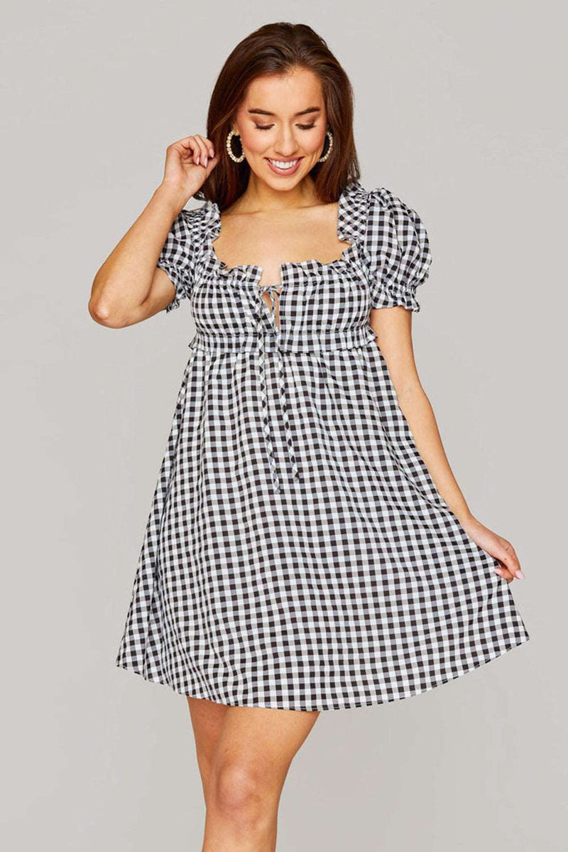 SALE-Buddy Love-Jac Dress-Black Plaid