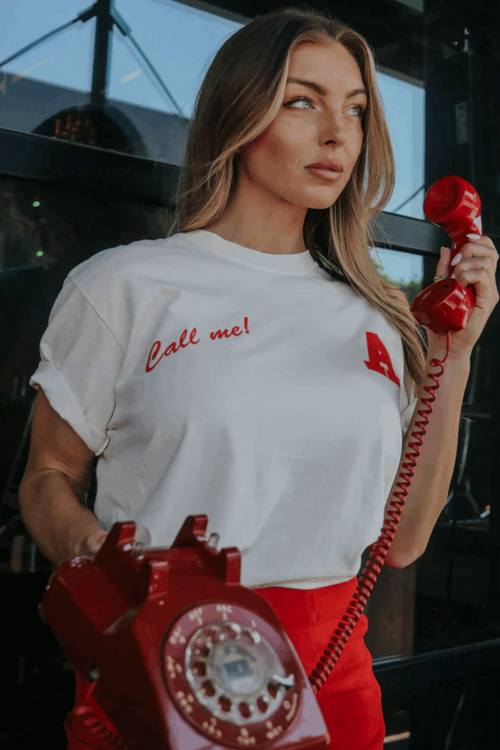 Charlie Southern-Call Me Hog Tee-Off White