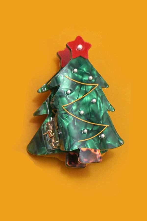 Christmas Tree Claw Clip