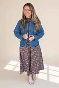 Denim Toggle Jacket