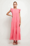 English Factory Ruffle Sleeve Maxi Dress