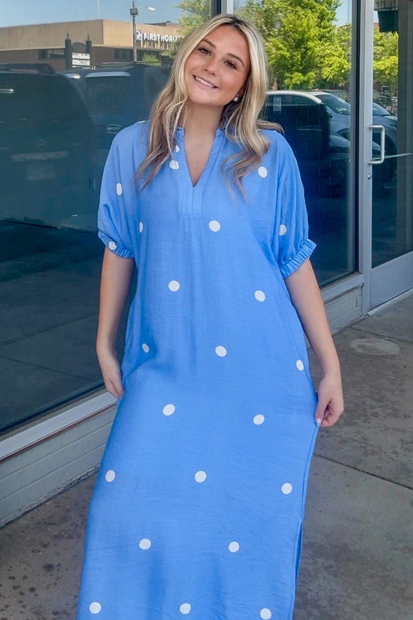denim midi dresses Dark Wash Denim Midi Dress - All Dresses main image 1