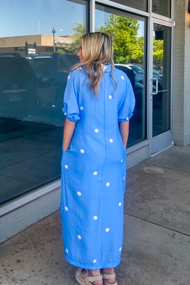 The Carmine Dress-Blue