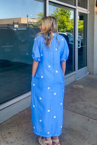 The Carmine Dress-Blue
