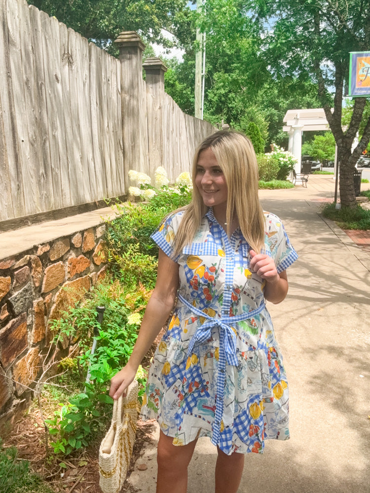 The Sherry Dress-Blue