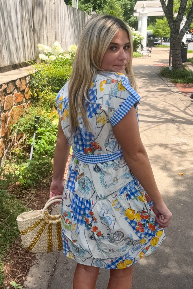 The Sherry Dress-Blue