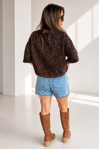 Entro Animal Print Top Back