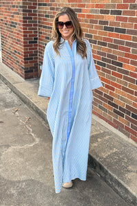 Entro Striped Flowy Maxi Dress | Simply Dixie