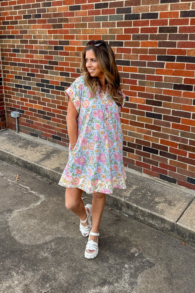 Entro Spring Floral Short Dress
