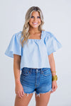 Let's Have Brunch Top - Blue
