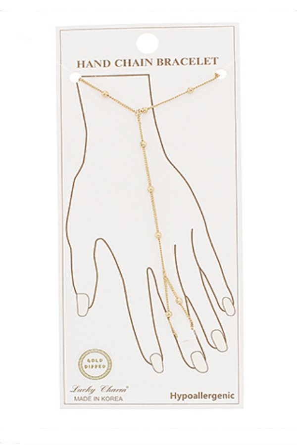 Gold Ball Hand Chain