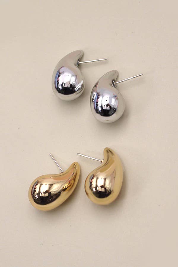 Gold Teardrop Earrings
