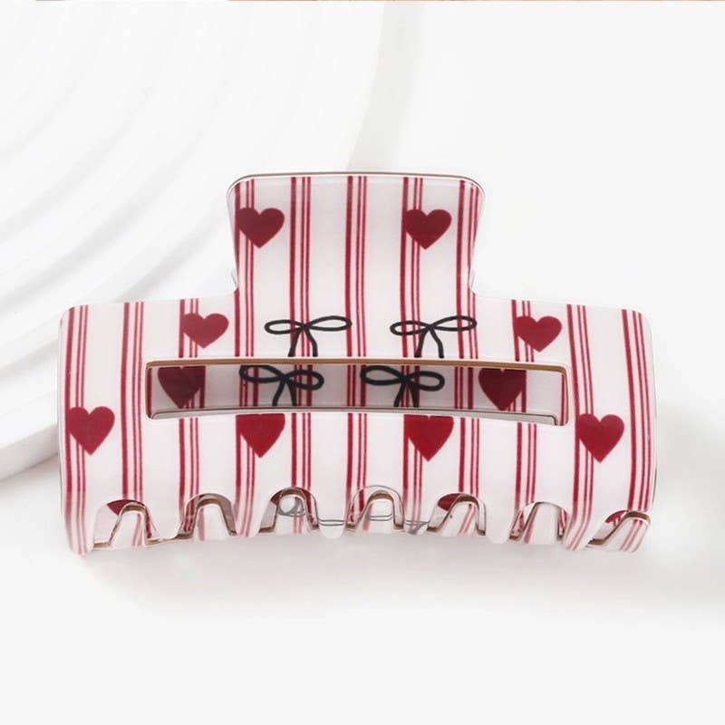Heart And Stripe Clip