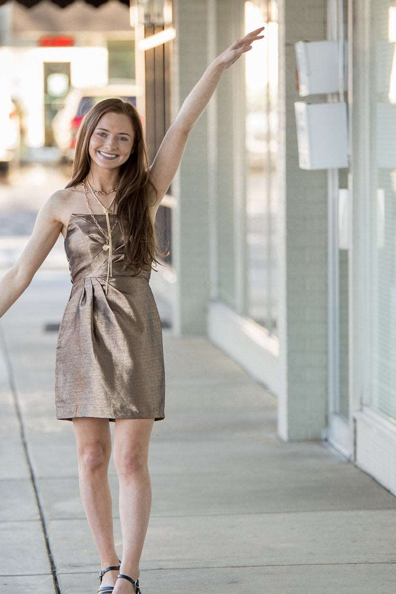 Life Of The Party Dress-Rose Gold