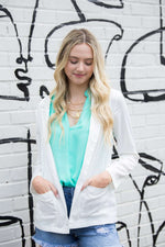 Not My Boyfriend's Blazer - White