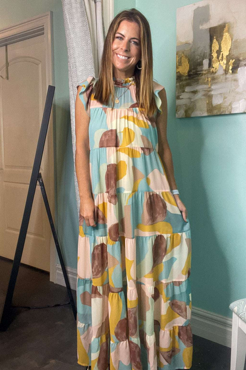 Lovely Morning Dress-Mocha Combo