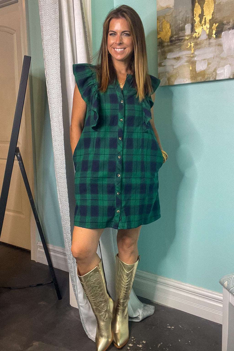 Don't Wait Anymore Dress-Green