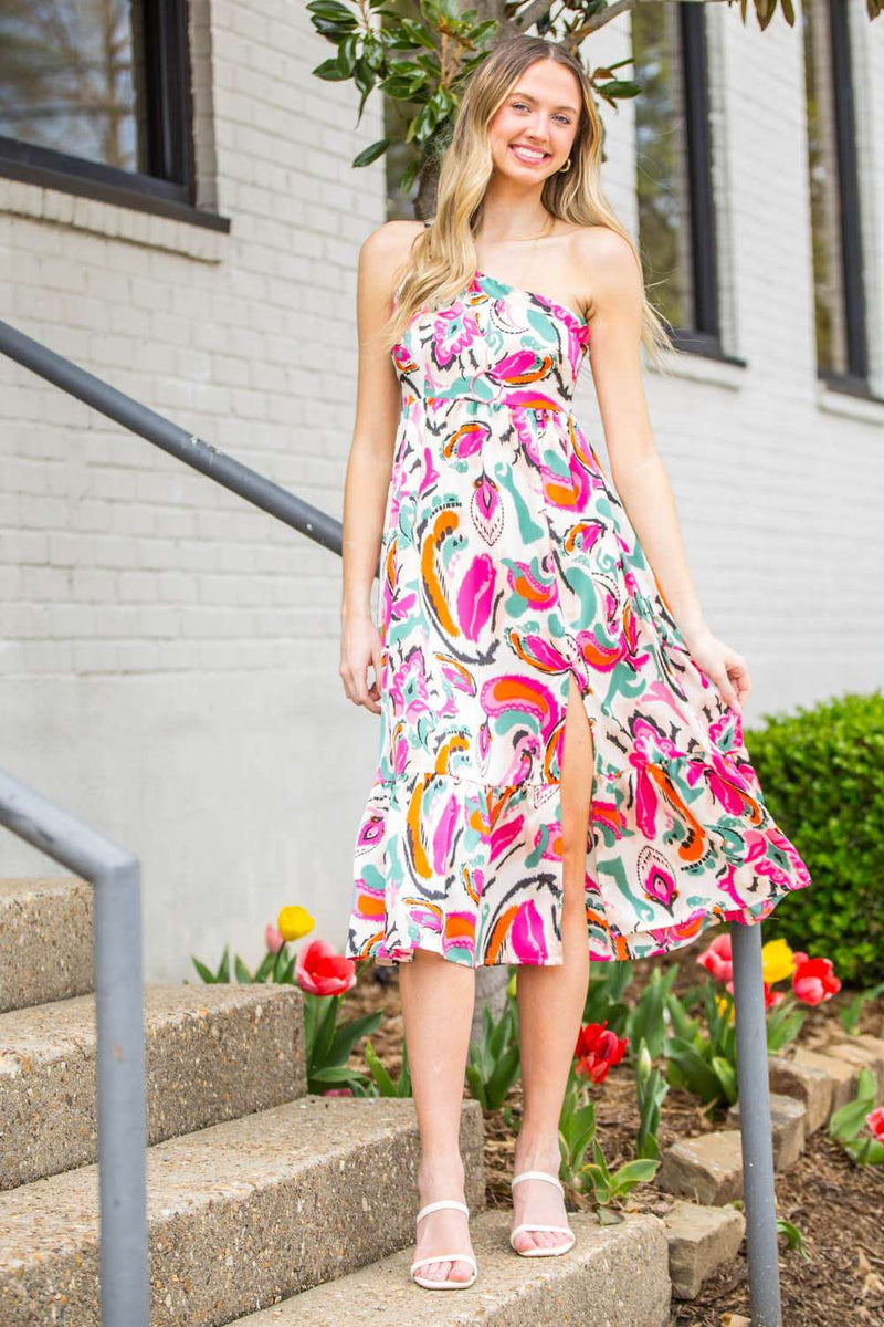 Runaway With Me Dress-Fuschia