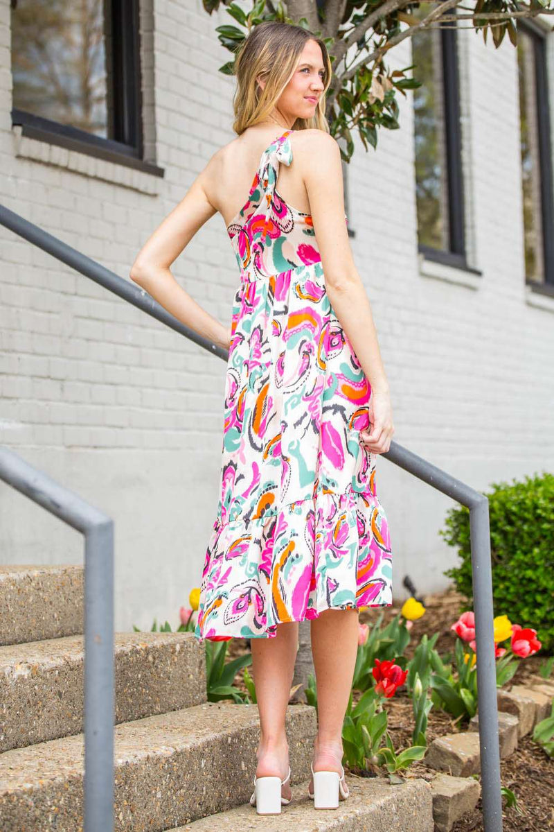Runaway With Me Dress-Fuschia