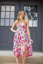 Runaway With Me Dress-Fuschia